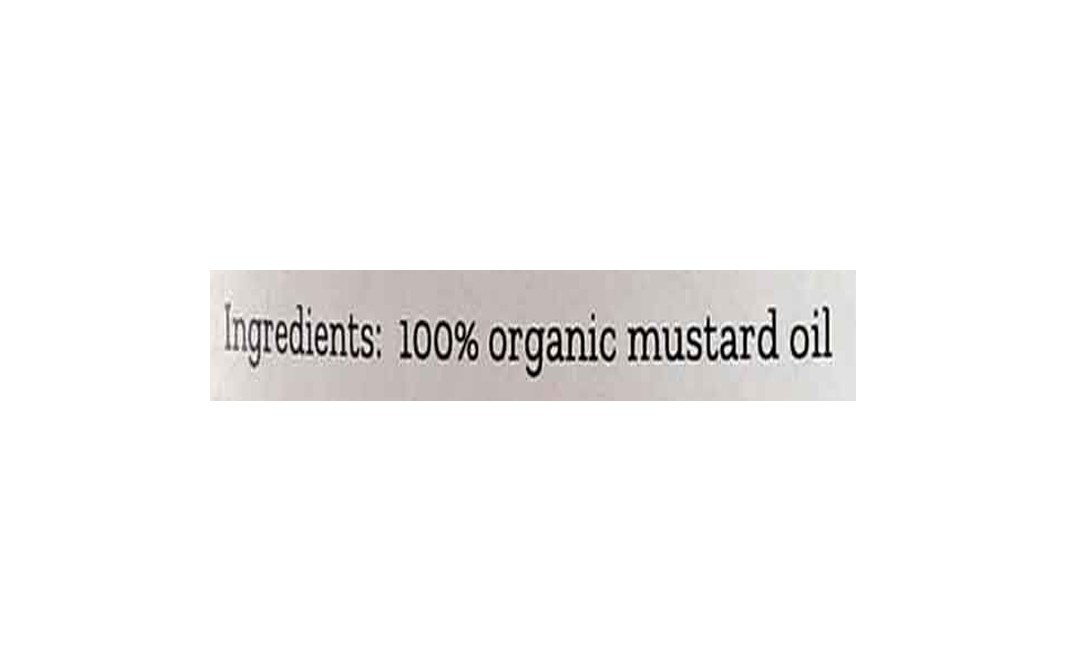 Conscious Food Mustard Oil Organic+Cold-Pressed   Glass Bottle  500 millilitre